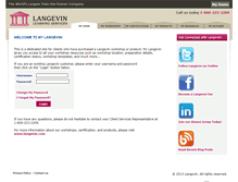 Tablet Screenshot of mylangevin.com
